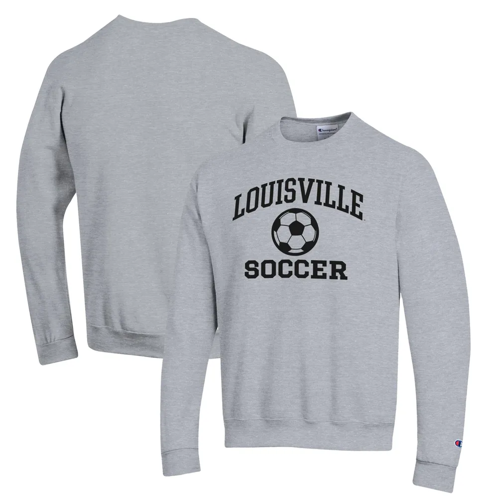 Men's Champion Red Louisville Cardinals Soccer Icon Powerblend Pullover  Hoodie