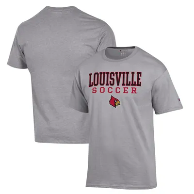 Louisville Cardinals Champion Baseball Icon Pullover Hoodie - Gray