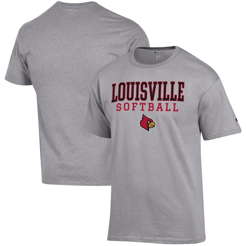 Lids Louisville Cardinals Champion Softball Stack T-Shirt