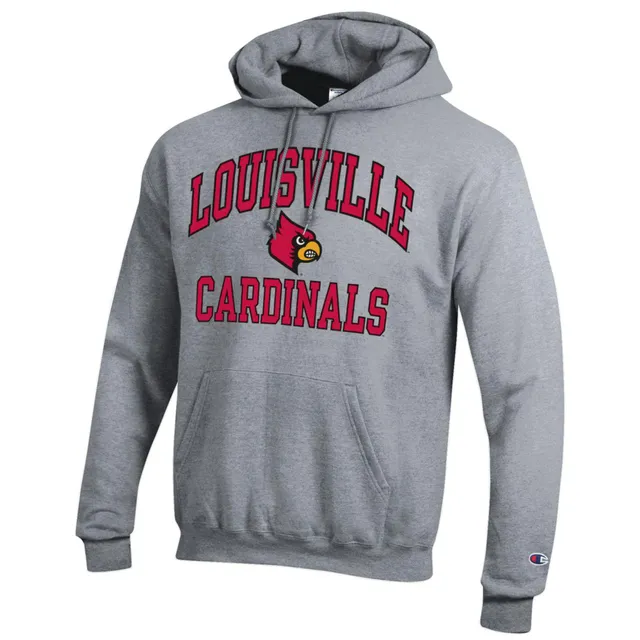 Champion Louisville Cardinals Reverse Weave Sweatshirt - Grey