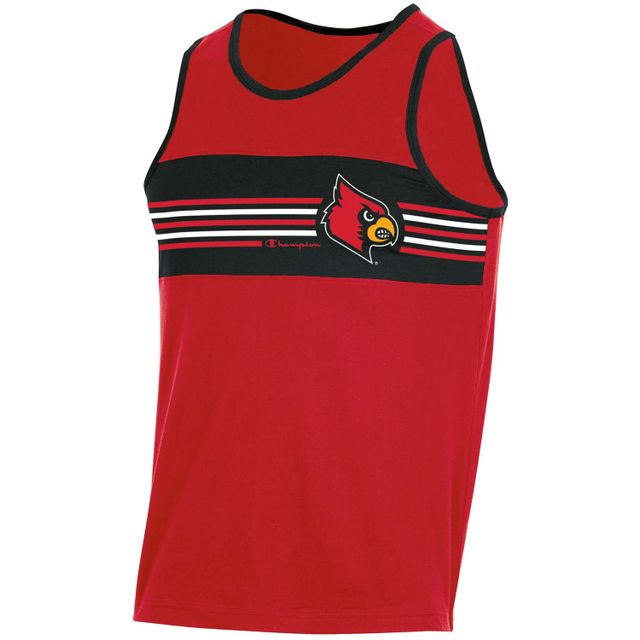 Débardeur à couleurs contrastées Champion Red Louisville Cardinals pour homme