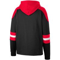 Men's Colosseum Black Louisville Cardinals Lace-Up 4.0 Pullover Hoodie