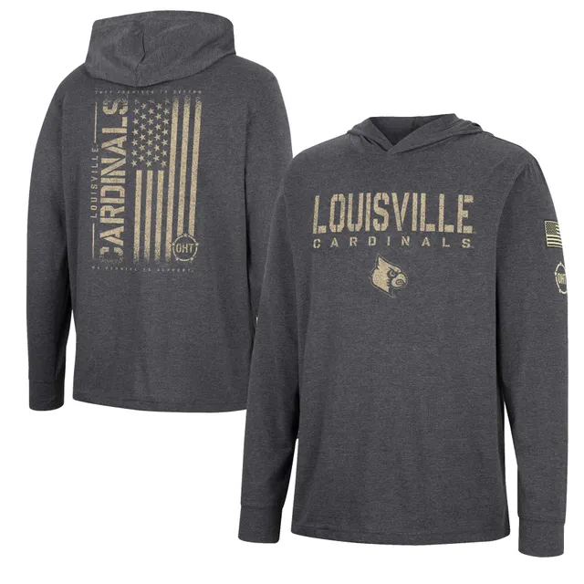 Men's Champion Red Louisville Cardinals Baseball Icon Pullover Hoodie