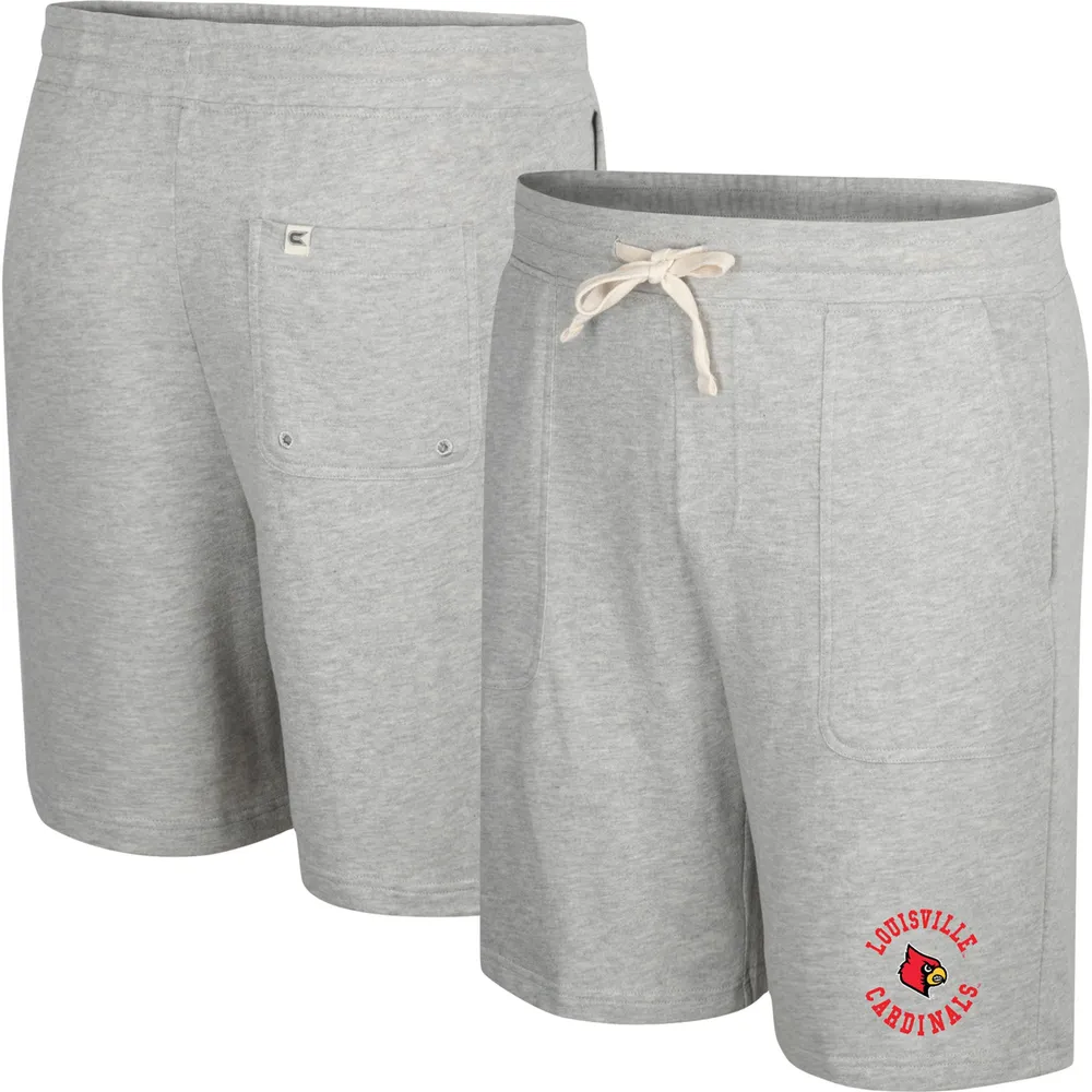 Colosseum Heather Grey Louisville Cardinals Love To Hear This Terry Short pour homme