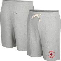 Colosseum Heather Grey Louisville Cardinals Love To Hear This Terry Short pour homme