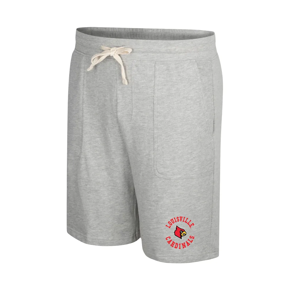 Colosseum Heather Grey Louisville Cardinals Love To Hear This Terry Short pour homme