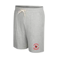 Colosseum Heather Grey Louisville Cardinals Love To Hear This Terry Short pour homme
