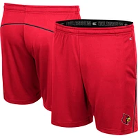 Men's Colosseum Red Louisville Cardinals Laws of Physics Shorts