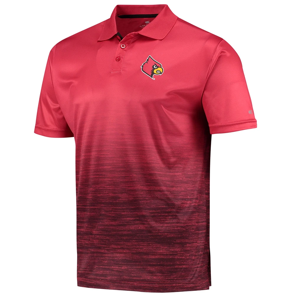 Men's Colosseum Red Louisville Cardinals Marshall Polo