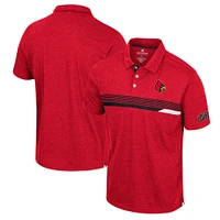 Polo No Problemo Colosseum Red Louisville Cardinals pour homme