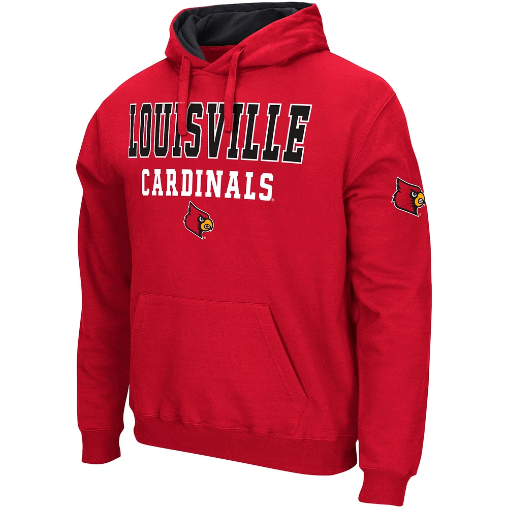 Sweat à capuche Colosseum Red Louisville Cardinals Sunrise pour homme