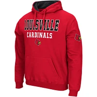 Men's Colosseum Louisville Cardinals Sunrise Pullover Hoodie