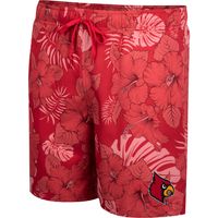 Men's Colosseum Red Louisville Cardinals The Dude Swim Shorts