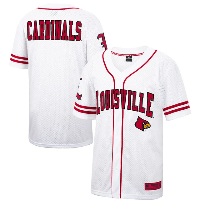 Men's Colosseum White Louisville Cardinals Spontaneous is Romantic Camp  Button-Up Shirt