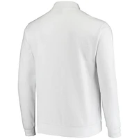 Men's Colosseum White Louisville Cardinals Tortugas Logo Quarter-Zip Jacket