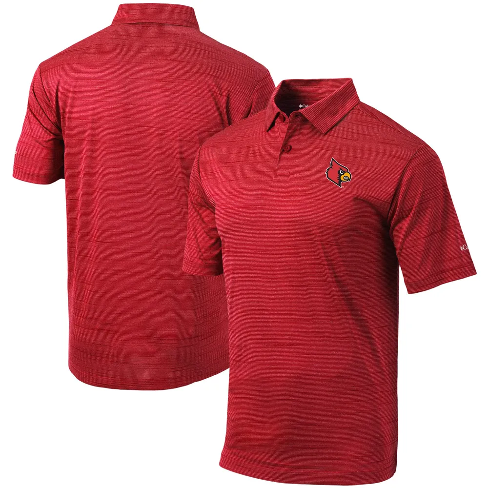 Lids Louisville Cardinals Columbia Golf Omni-Wick Set Polo - Red