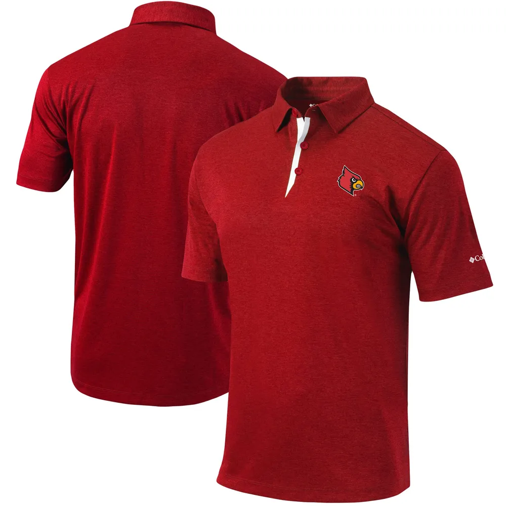 Lids Louisville Cardinals Columbia Golf Sand Save Omni-Wick Polo - Red