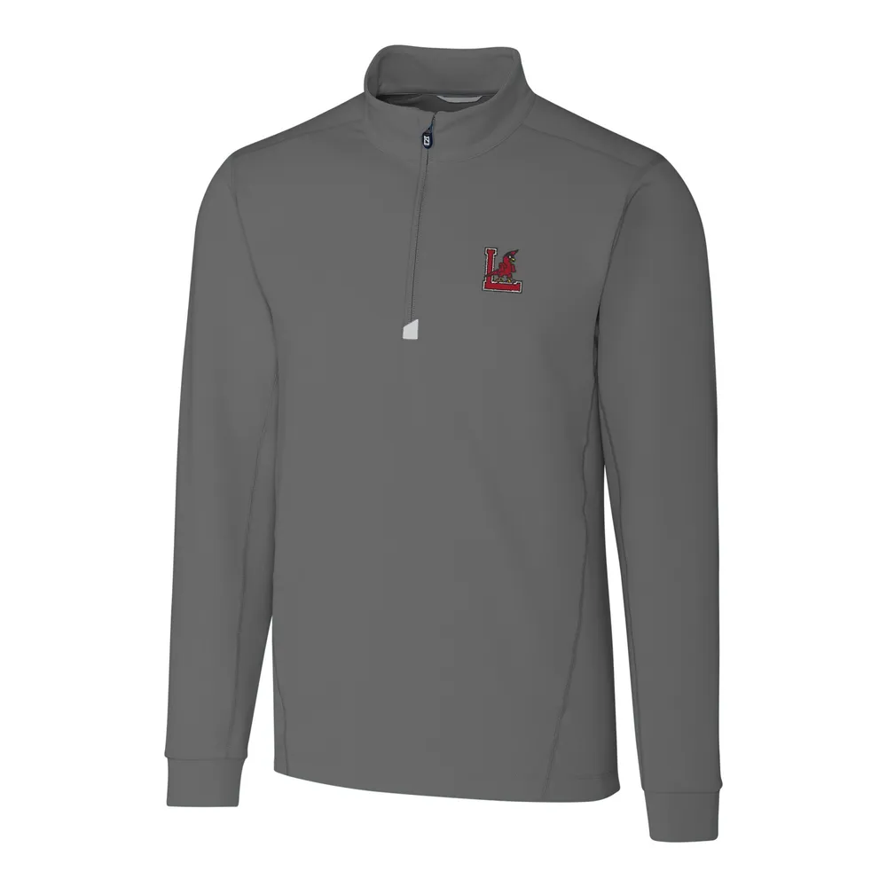 Lids Louisville Cardinals Cutter & Buck Traverse Vault Logo 1/2-Zip  Pullover Jacket - Gray