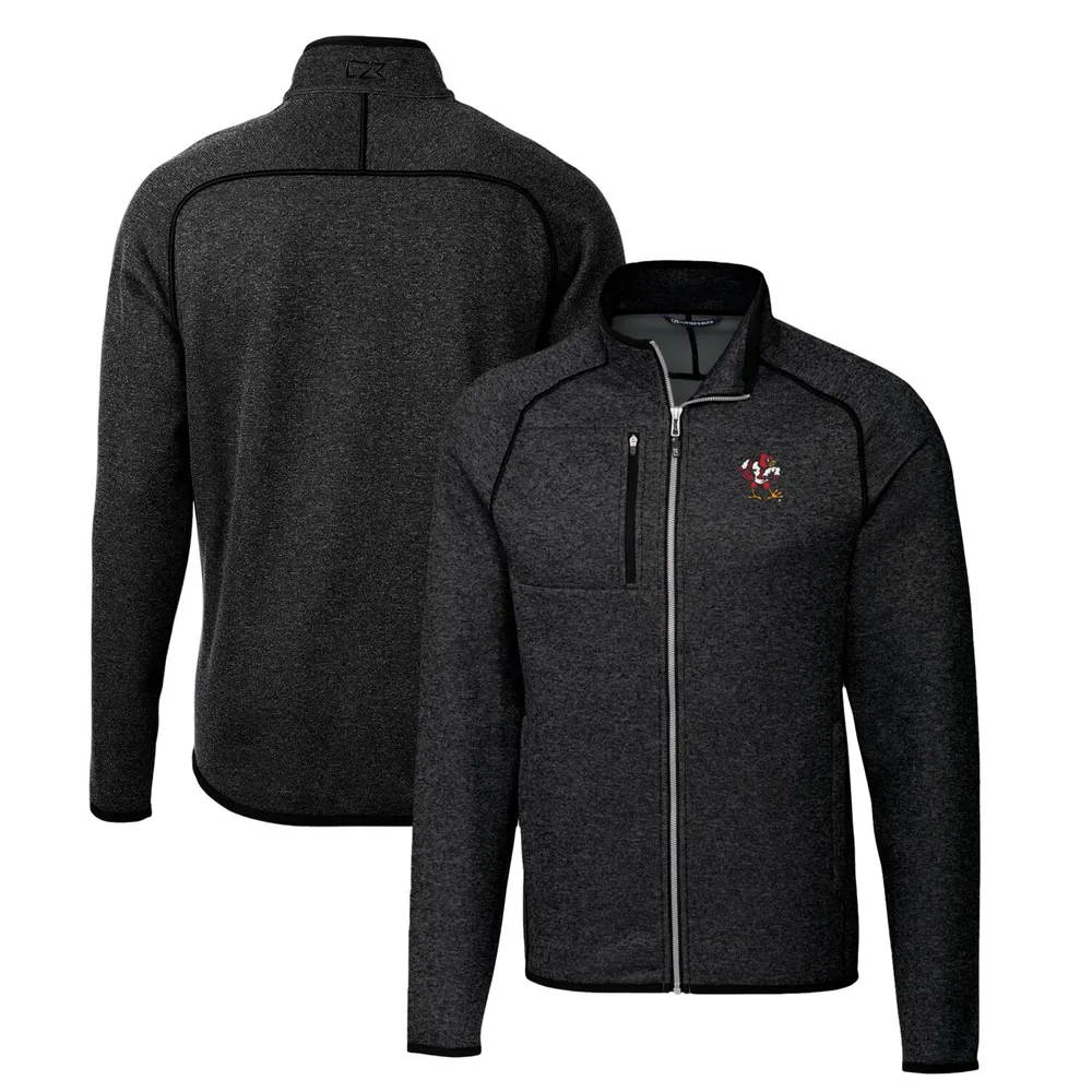 Lids Louisville Cardinals Cutter & Buck Mainsail Half-Zip Pullover Jacket -  Charcoal