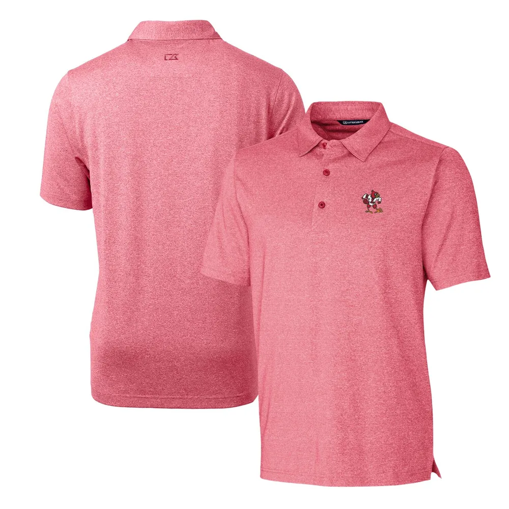Lids Louisville Cardinals Cutter & Buck Logo Forge Stretch Polo - Heather  Red