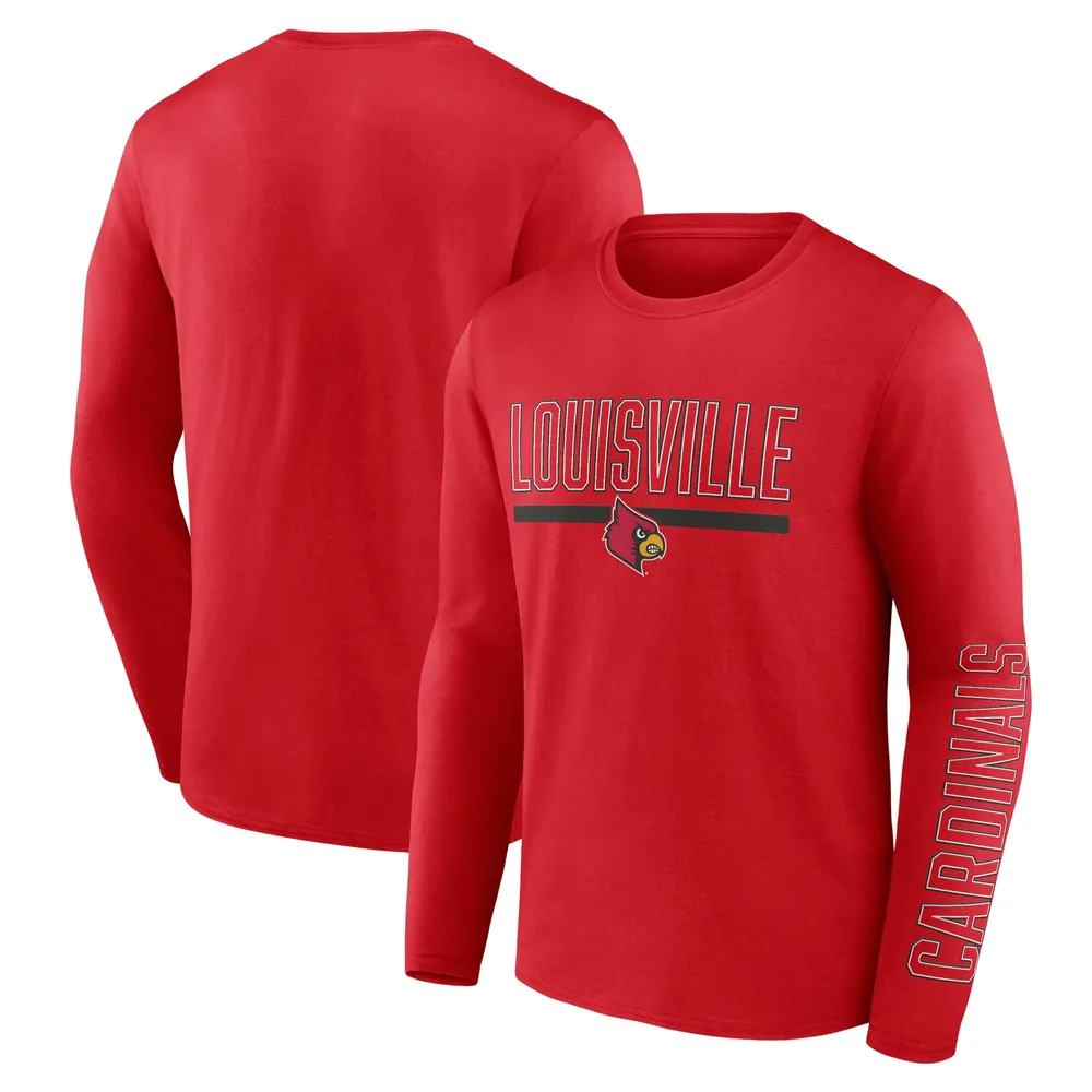 Lids Louisville Cardinals Fanatics Branded Modern Two-Hit Long Sleeve  T-Shirt - Red