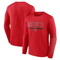 Louisville Cardinals Fanatics Branded Modern Two-Hit Long Sleeve T-Shirt -  Black