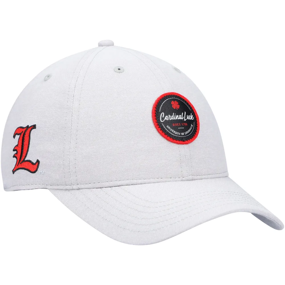 Men's Top of the World Charcoal Louisville Cardinals Slice Adjustable Hat