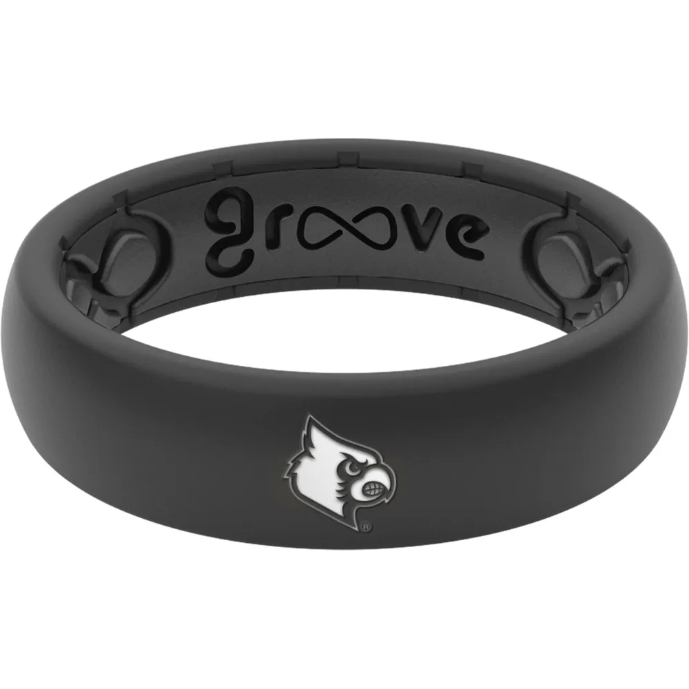 Lids Louisville Cardinals Groove Life Thin Ring - Black