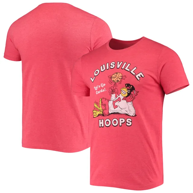 Men's Homefield Louisville Cardinals Vintage Dunking Cardinal T-Shirt