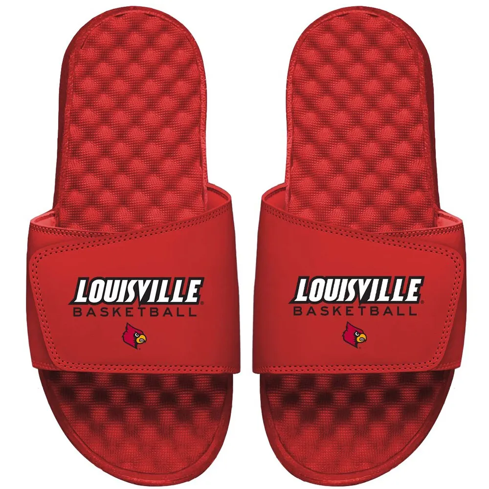 sorg diamant indgang Lids Louisville Cardinals ISlide Basketball Wordmark Slide Sandals - Red |  Brazos Mall