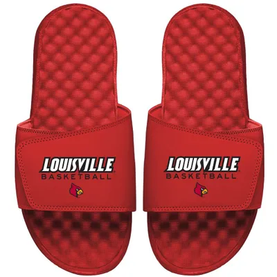 Louisville Cardinals ISlide Basketball Wordmark Slide Sandals - Red