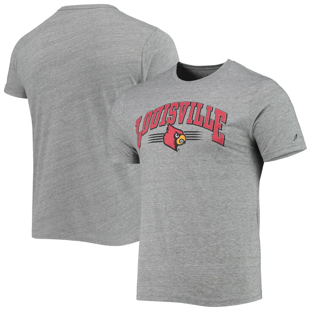 Men's League Collegiate Wear Heathered Gray Louisville Cardinals