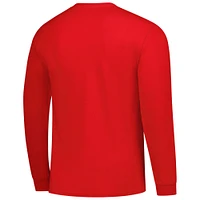 Men's Red Louisville Cardinals Logo Long Sleeve T-Shirt