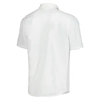 Chemise boutonnée Tommy Bahama pour hommes, Louisville Cardinals, Coconut Point, Palm Vista, IslandZone Camp, blanche