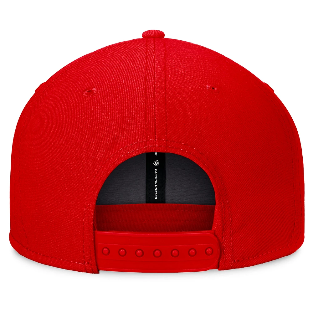 Casquette Snapback fondamentale Top of the World rouge des Cardinals de Louisville pour hommes