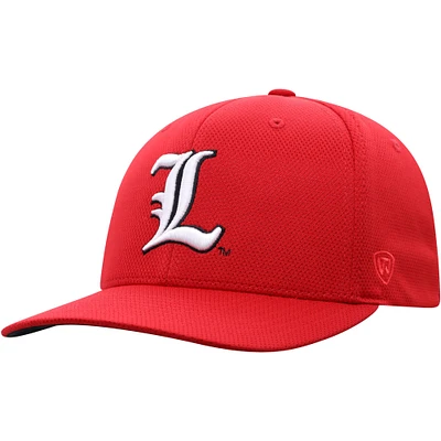 Chapeau flex rouge Louisville Cardinals Reflex Logo pour hommes