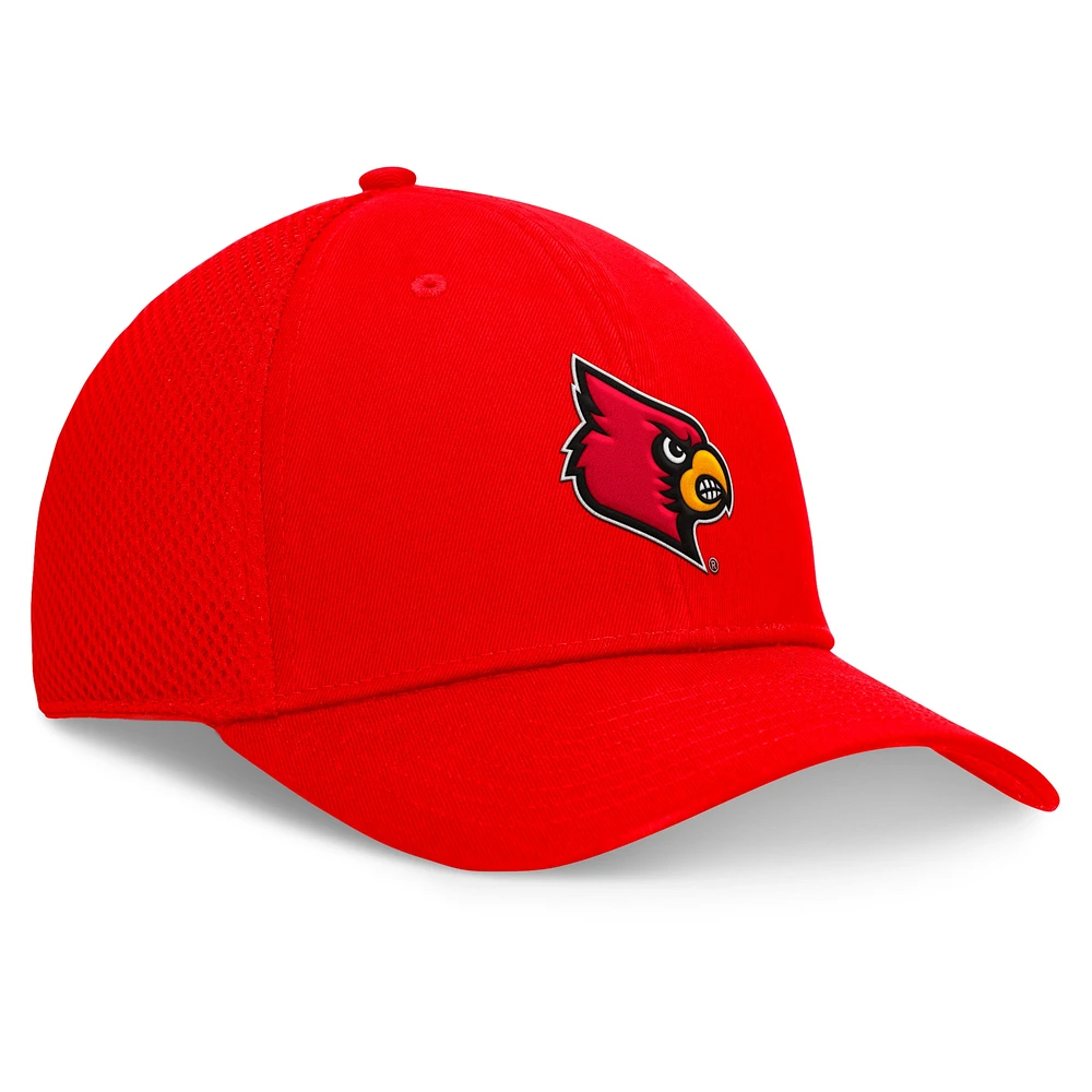 Men's Top of the World Red Louisville Cardinals Spacer Flex Hat