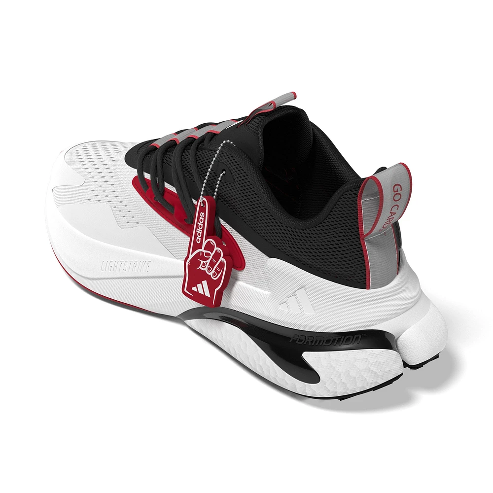 Unisex adidas White/Black Louisville Cardinals AlphaBoost V2 Shoes