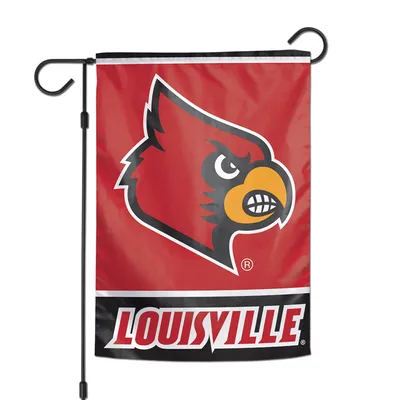 Men's Red Louisville Cardinals Baseball Flag Comfort Colors T-Shirt