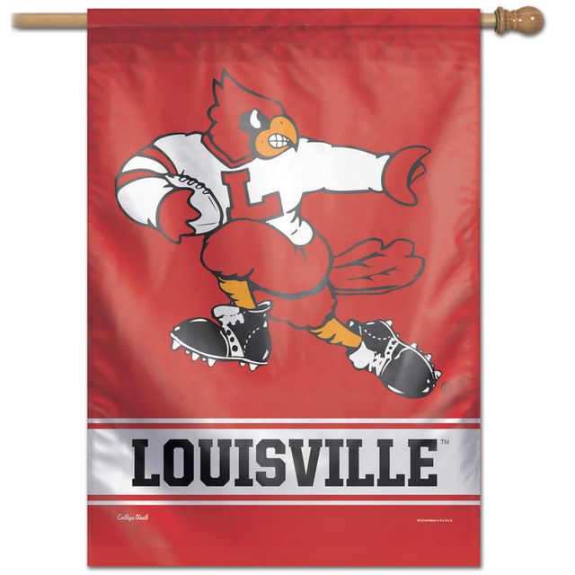 Bannière verticale simple face WinCraft Louisville Cardinals 28" x 40" College Vault