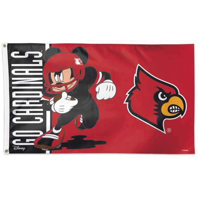 WinCraft Louisville Cardinals Drapeau unilatéral Disney 3 pi x 5 pi