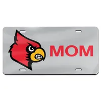 WinCraft Louisville Cardinals Mom Plaque d'immatriculation en acrylique découpée au laser