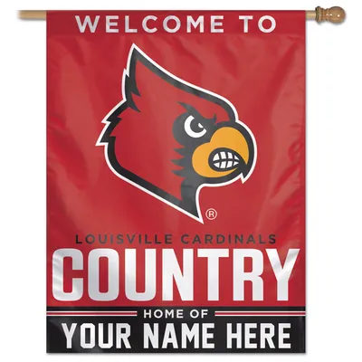 Louisville Cardinals WinCraft Personalized 27'' x 37'' 1-Sided Vertical Banner