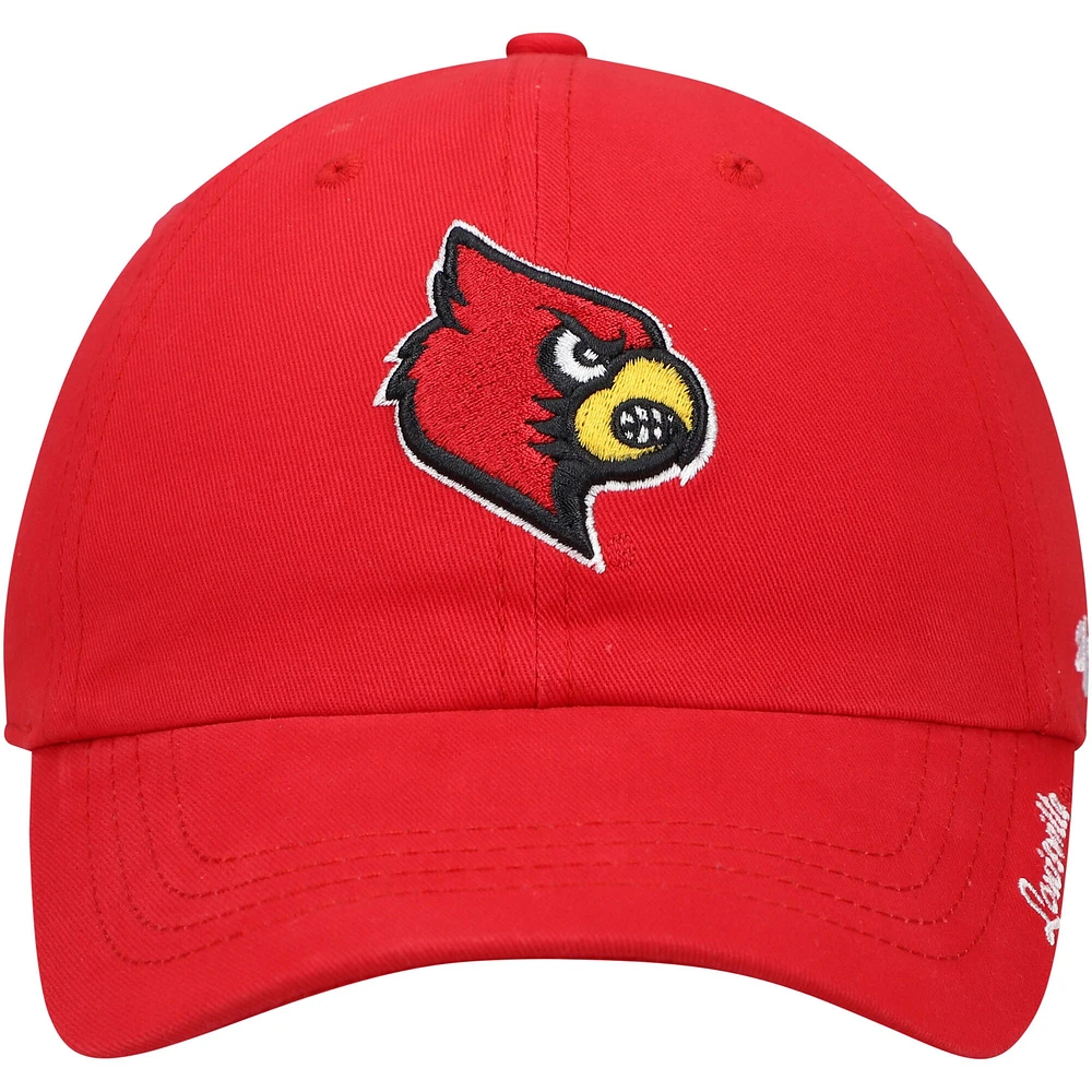 Casquette réglable '47 rouge Louisville Cardinals Miata Clean Up Logo pour femme