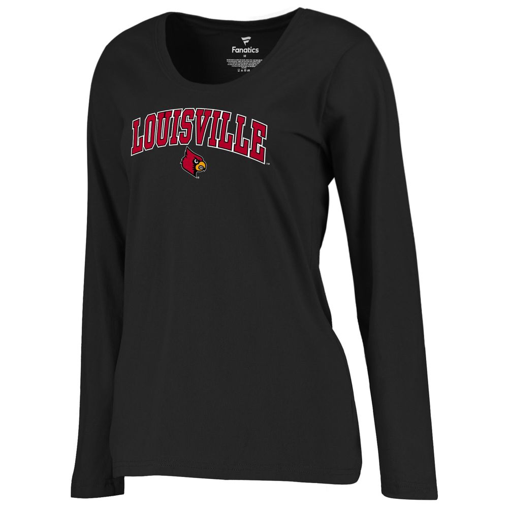 Women's Colosseum Red/Heathered Gray Louisville Cardinals There You Are V-Neck T-Shirt Size: Medium