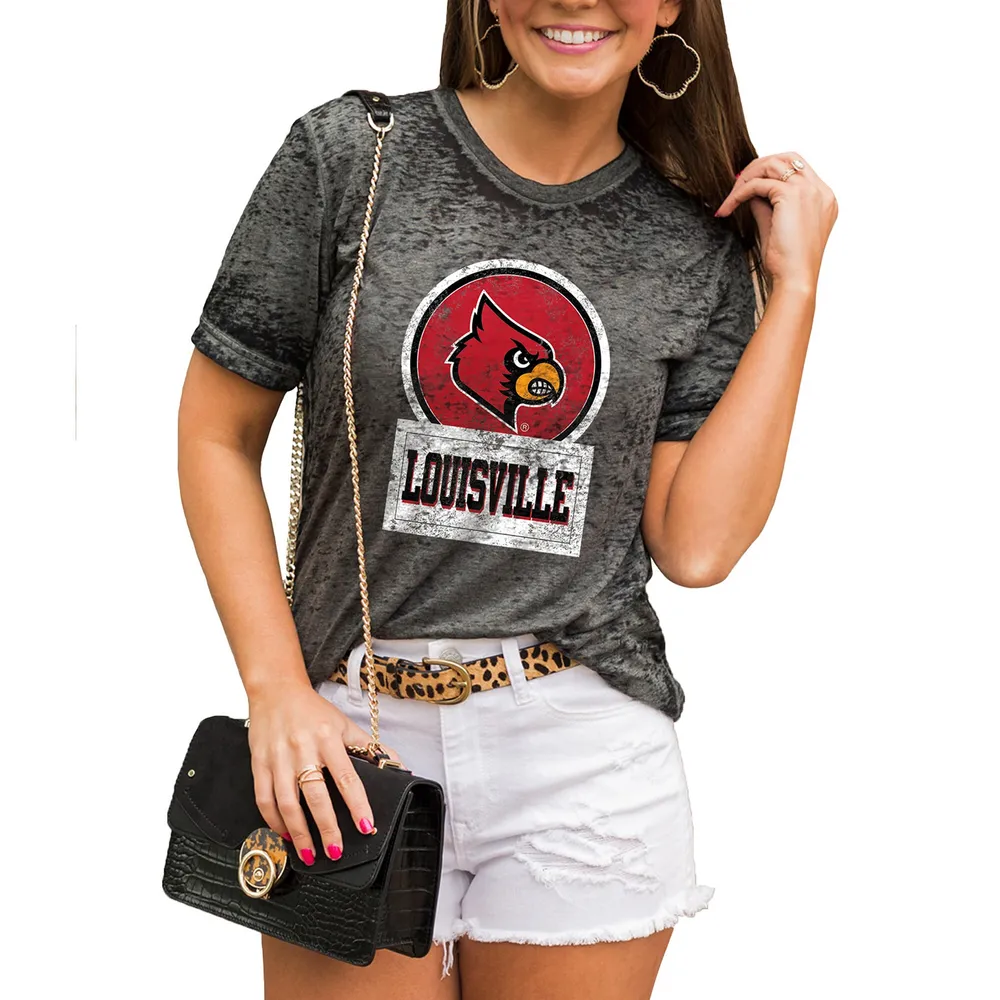 Lids Louisville Cardinals Women's Better Than Basic Boyfriend T-Shirt -  Charcoal
