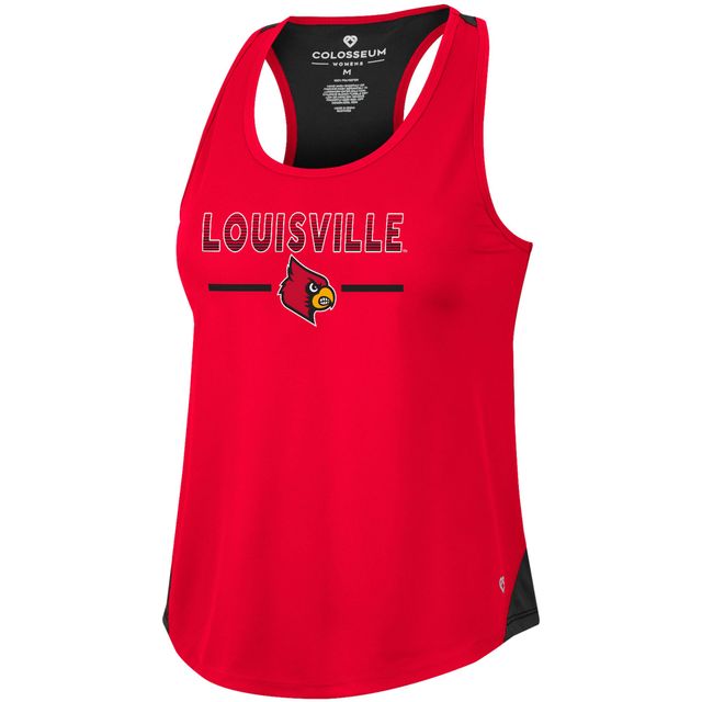 Débardeur dos nageur Colosseum rouge Louisville Cardinals Sachs 2-Hit pour femme