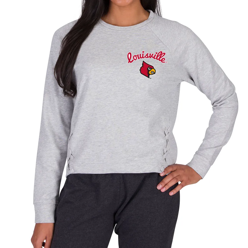 Lids Louisville Cardinals Concepts Sport Women's Greenway Long Sleeve T- Shirt - Gray