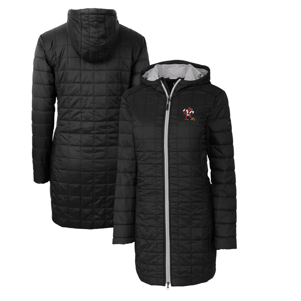 Lids Louisville Cardinals Cutter & Buck Women's Vault Rainier Primaloft Eco  Hooded Long Coat - Black