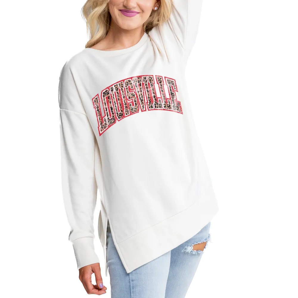 Women's Gameday Couture White UCF Knights Drop Shoulder Fleece Drop  Pullover Sweatshirt